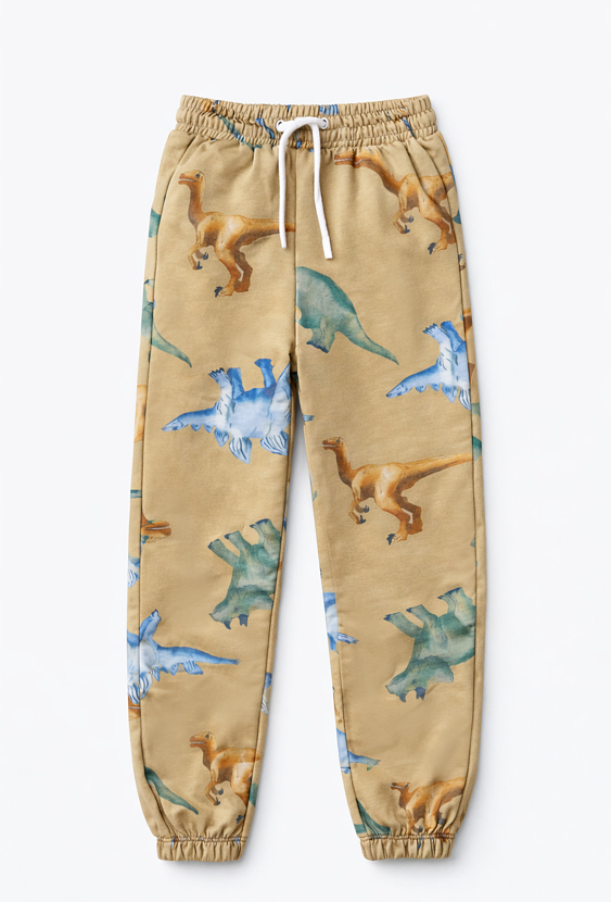 Spodnie dresowe chłopięce - dinozaury