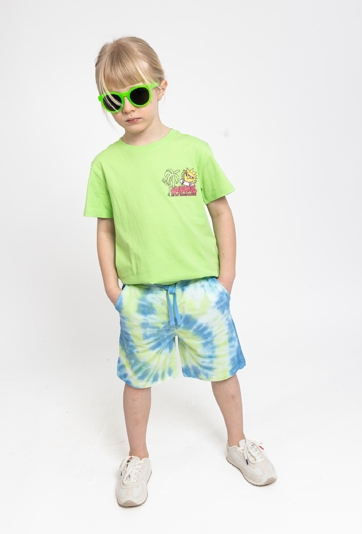 Chłopięce szorty z efektem tie-dye