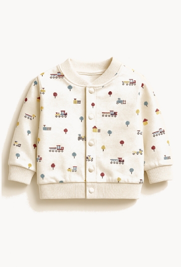 Bluza chłopięca rozpinana na stójce