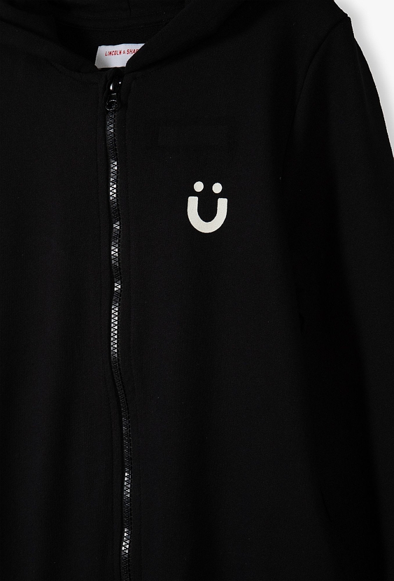 Rozpinana bluza dla dziewczynki z kapturem