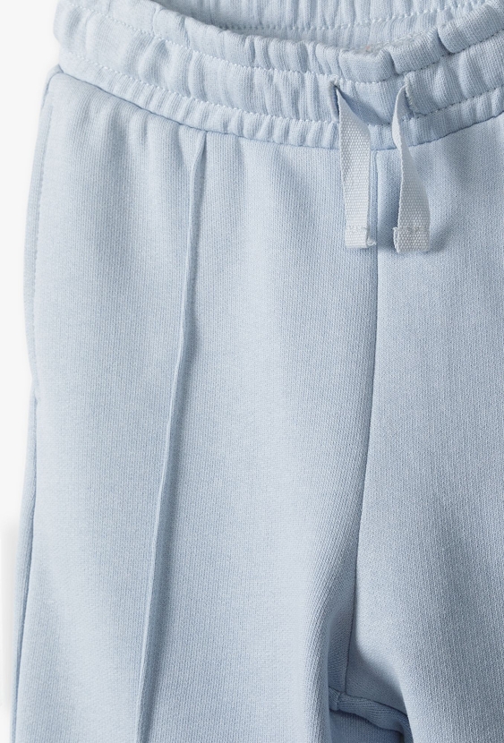 Spodnie dresowe dla dziewczynki - niebieskie- limited edition