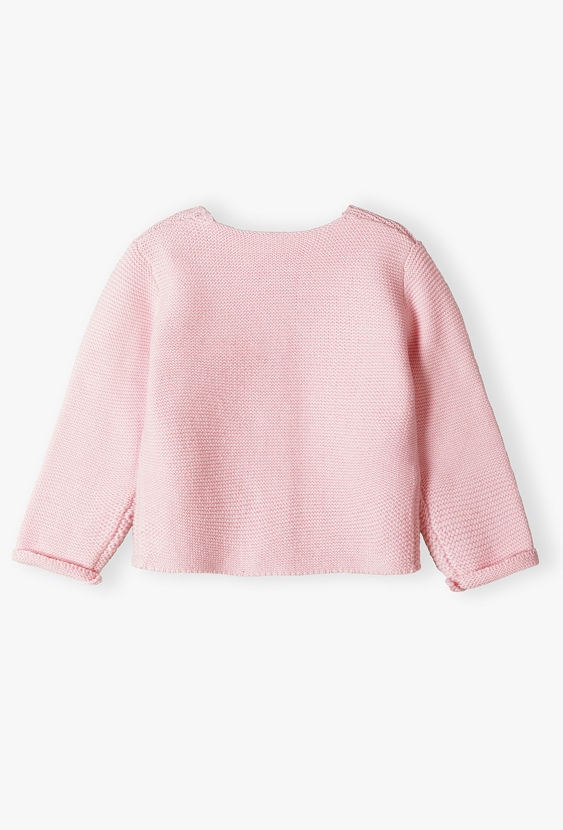 Różowy rozpinany sweter dla niemowlaka - 5.10.15.