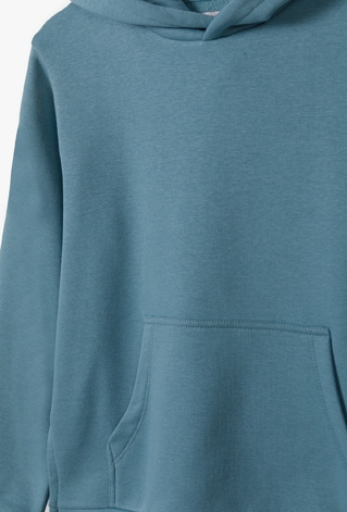 Bluza z kapturem dla dziewczynki z kieszenią kangurką