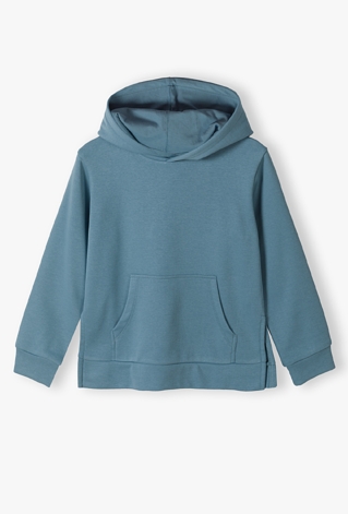 Bluza z kapturem dla dziewczynki z kieszenią kangurką