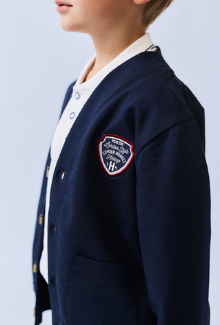 Bluza chłopięca rozpinana na stójce – styl college