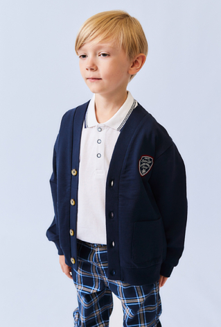 Bluza chłopięca rozpinana na stójce – styl college