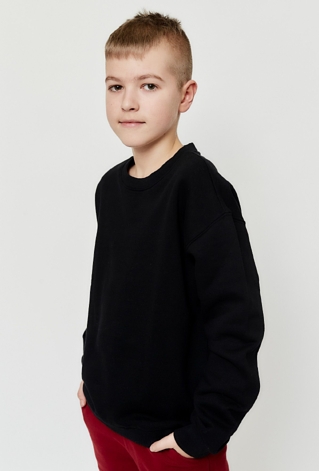 Czarna bluza nierozpinana