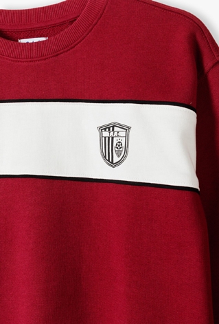 Bordowa bluza dresowa dla chłopca - limited edition