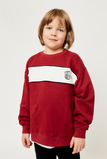 Bordowa bluza dresowa dla chłopca - limited edition