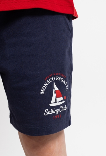 Chłopięce szorty z morskim nadrukiem