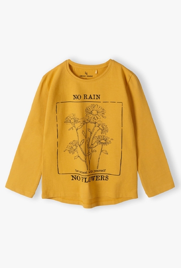 Dzianinowa bluzka dziewczęca z długim rękawem