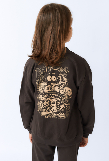 Chłopięca bluza rozpinana z grafiką