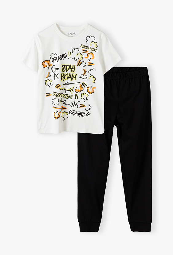 Piżama chłopięca „Street Style” – koszulka i długie spodnie