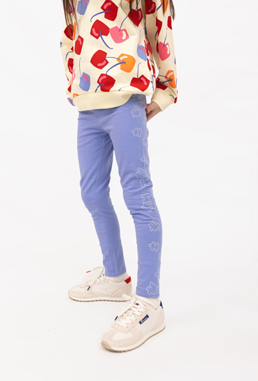 Legginsy dziewczęce z nadrukiem wróżki