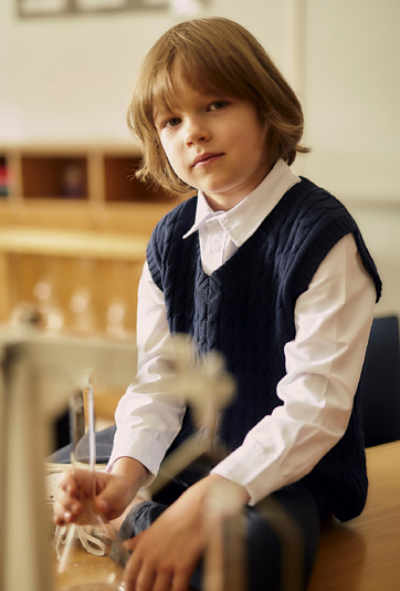 Granatowa kamizelka dla chłopca - Max&Mia