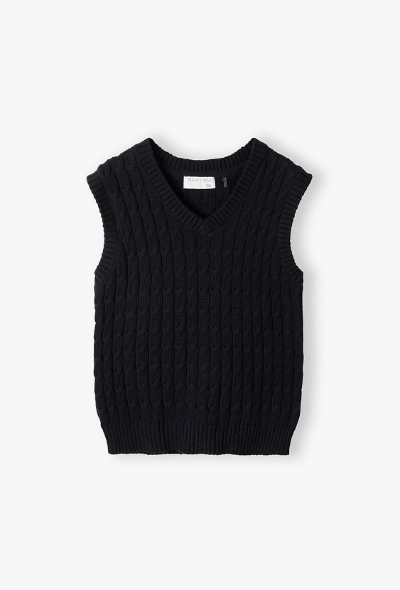 Granatowa kamizelka dla chłopca - Max&Mia