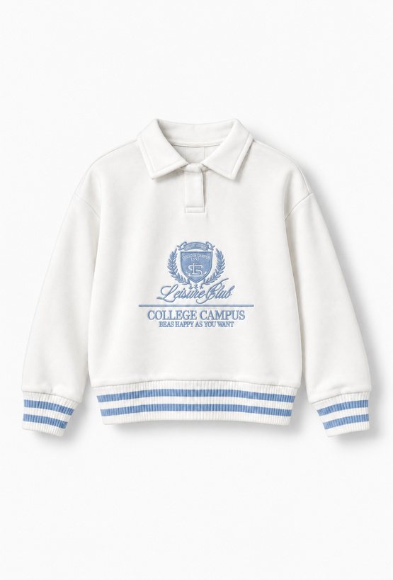 Bluza z kołnierzykiem polo
