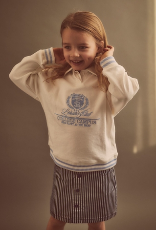 Bluza z kołnierzykiem polo