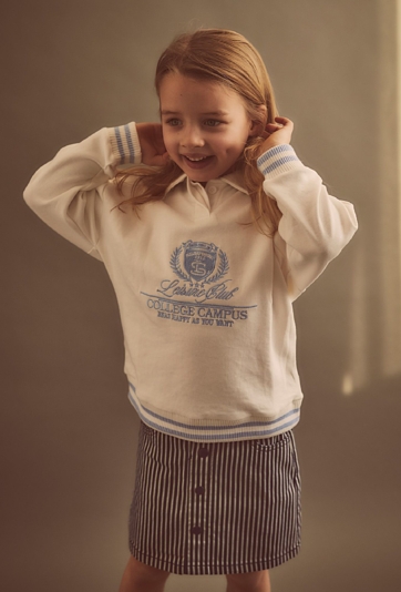 Bluza z kołnierzykiem polo