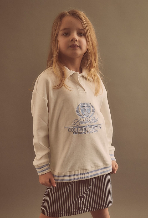 Bluza z kołnierzykiem polo