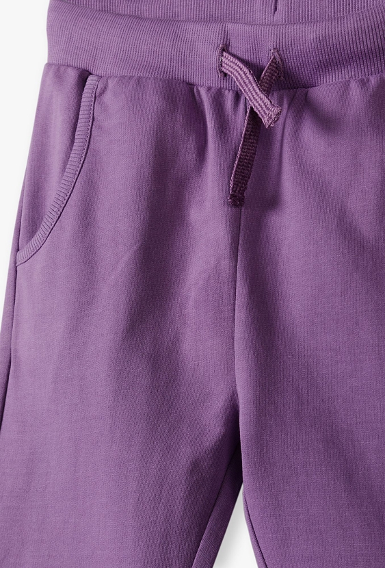 Fioletowe spodnie dresowe slim dla dziecka - 5.10.15.