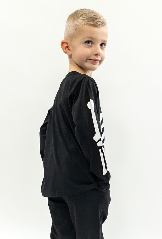 Bluzka z długim rękawem z motywem kości