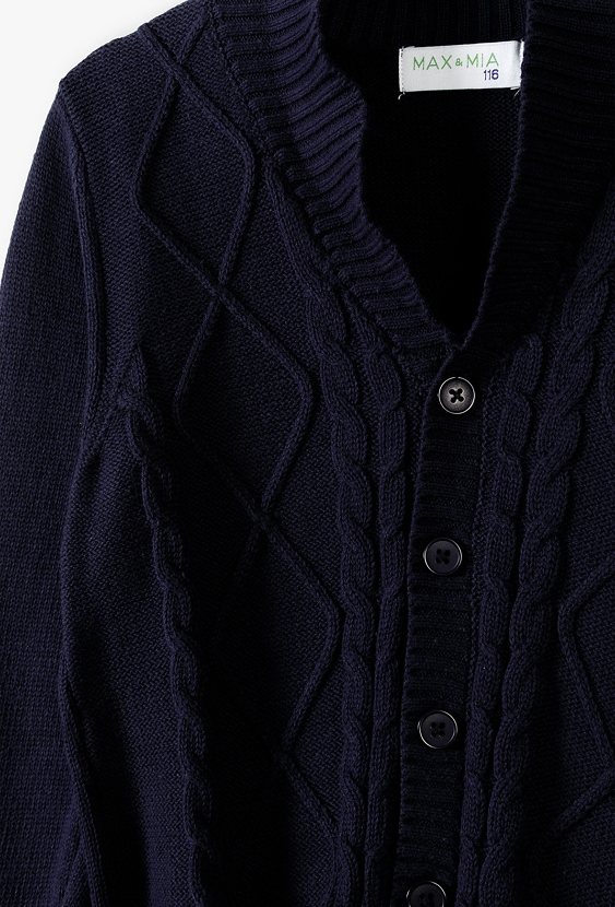 Sweter chłopięcy kardigan | 5.10.15