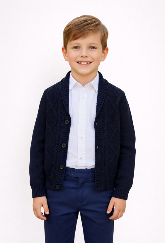 Sweter chłopięcy kardigan | 5.10.15
