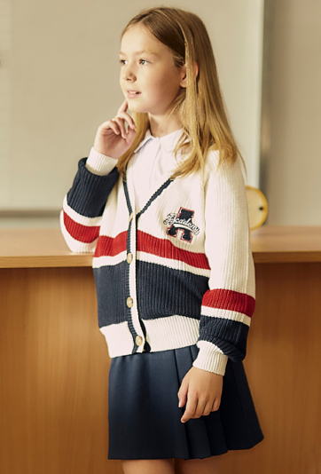 Kardigan dziewczęcy zapinany - oversize - Lincoln&Sharks