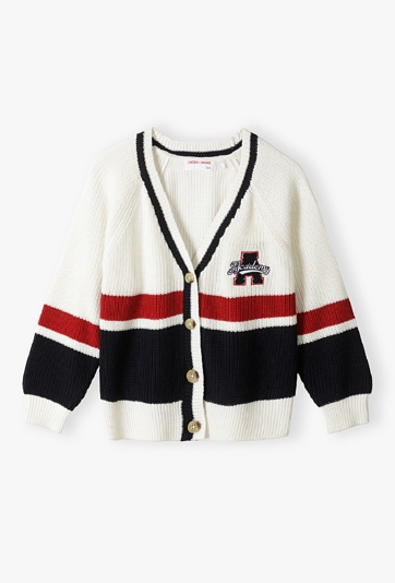 Kardigan dziewczęcy zapinany - oversize - Lincoln&Sharks