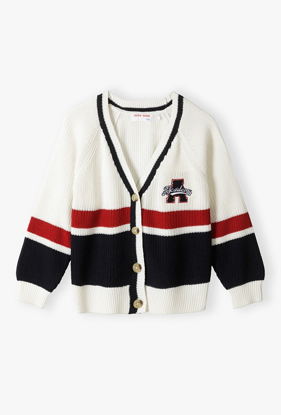 Kardigan dziewczęcy zapinany - oversize - Lincoln&Sharks