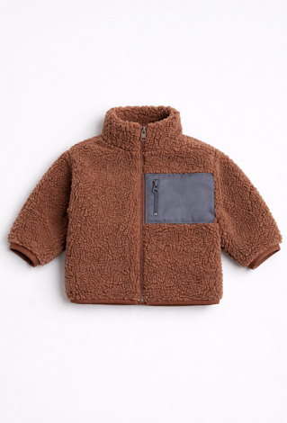 Ciepła brązowa bluza polarowa