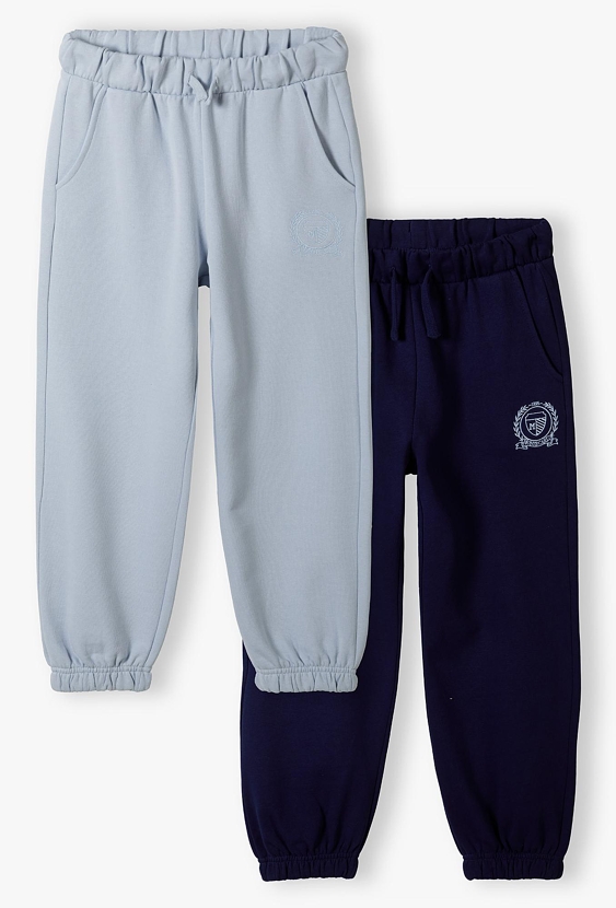 Zestaw 2 par spodni dresowych dziewczęcych