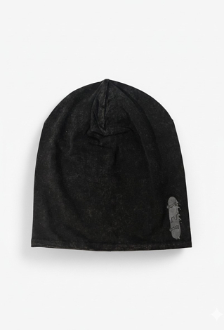 Cienka czapka chłopięca z nadrukiem deskorolki