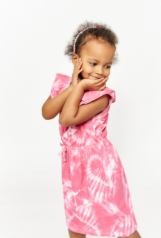 Sukienka bez rękawów  z efektem tie-dye