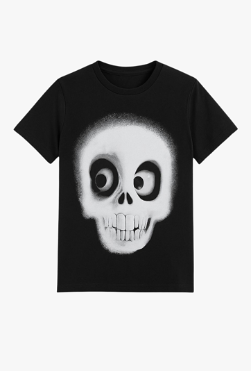 T-shirt z nadrukiem zabawnej czaszki