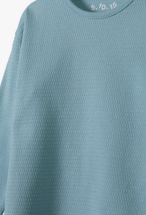 Niebieska bawełniana bluzka niemowlęca