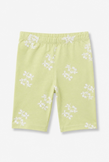 Legginsy dziewczęce 1/2  w kwiaty