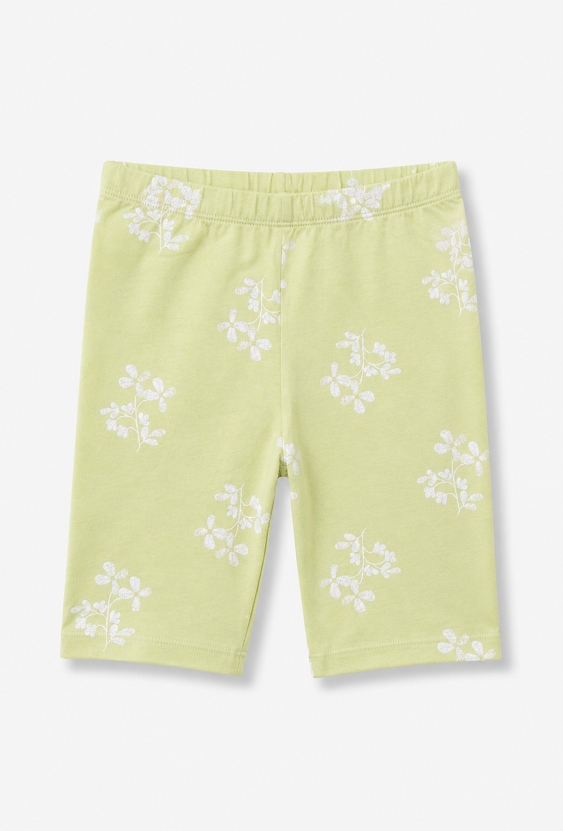 Legginsy dziewczęce 1/2  w kwiaty