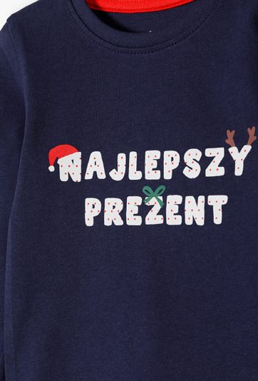 Body niemowlęce chłopięce z długim rękawem świąteczne