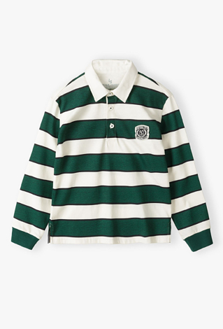 Bluza w stylu polo z długim rękawem