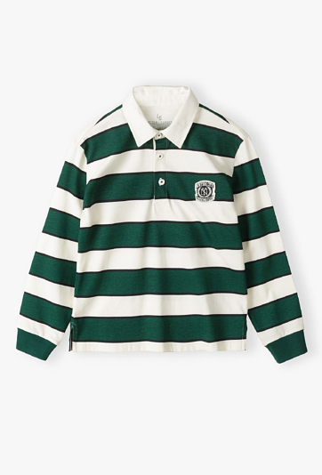 Bluza w stylu polo z długim rękawem