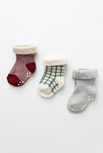 Skarpetki 3-pak z antypoślizgowym spodem