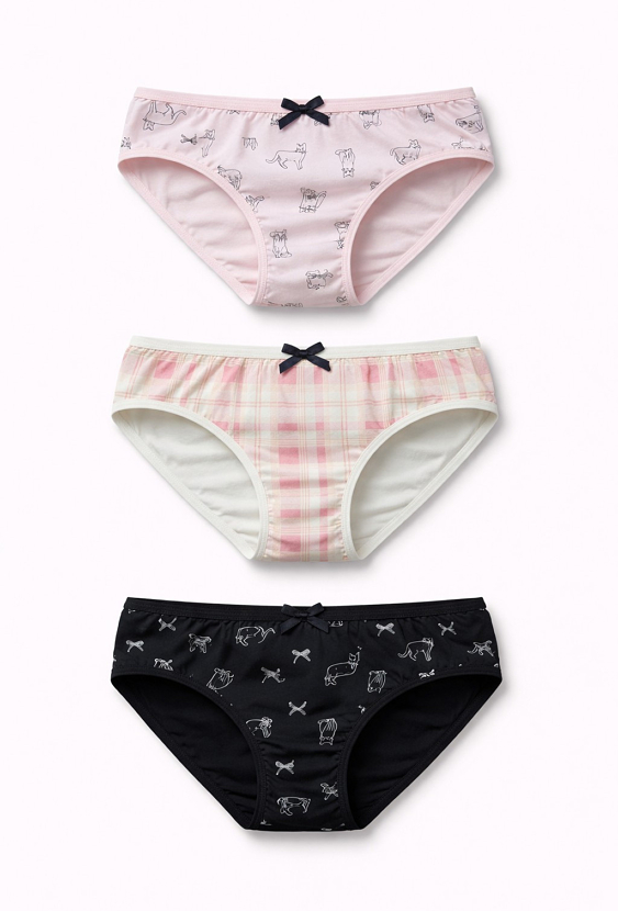 Majtki dziewczęce 3-pak