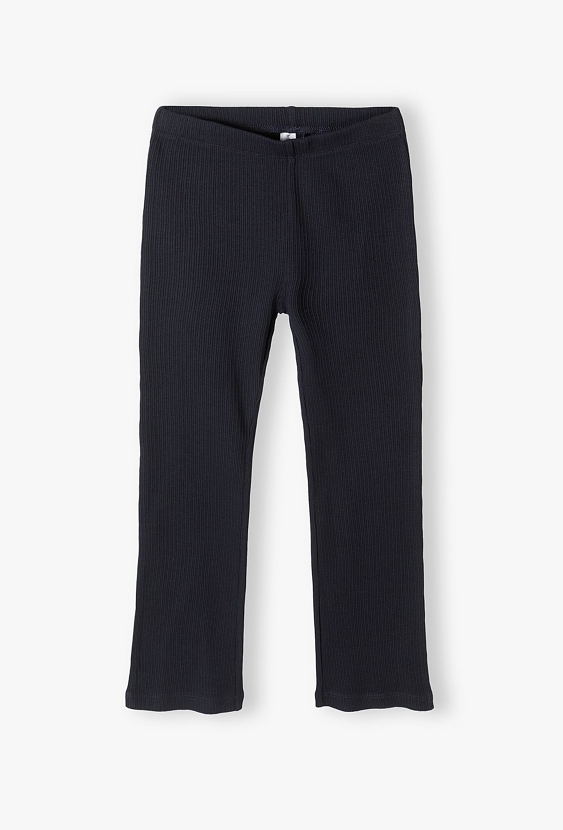 Granatowe spodnie dziewczęce w prążki - Max&Mia