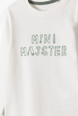 Body z długim rękawem Mini Majster dla chłopca