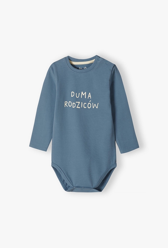 Niebieskie body niemowlęce