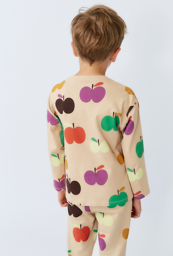 Bluzka chłopięca z printem jabłek - Limited Edition