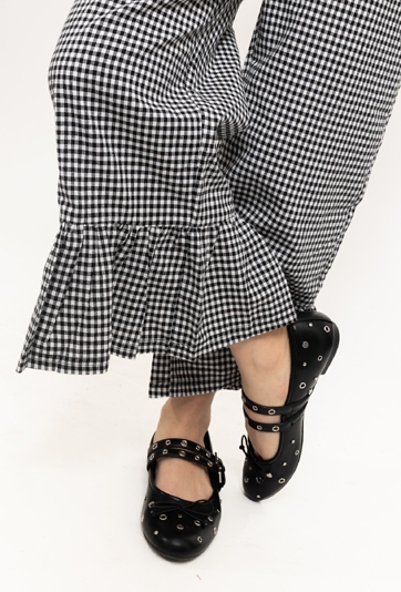 Dziewczęce spodnie typu wide leg