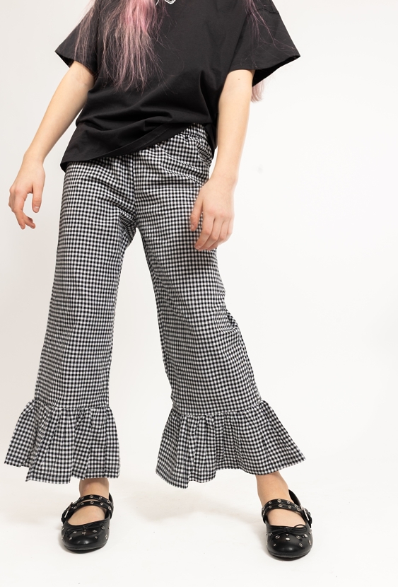 Dziewczęce spodnie typu wide leg